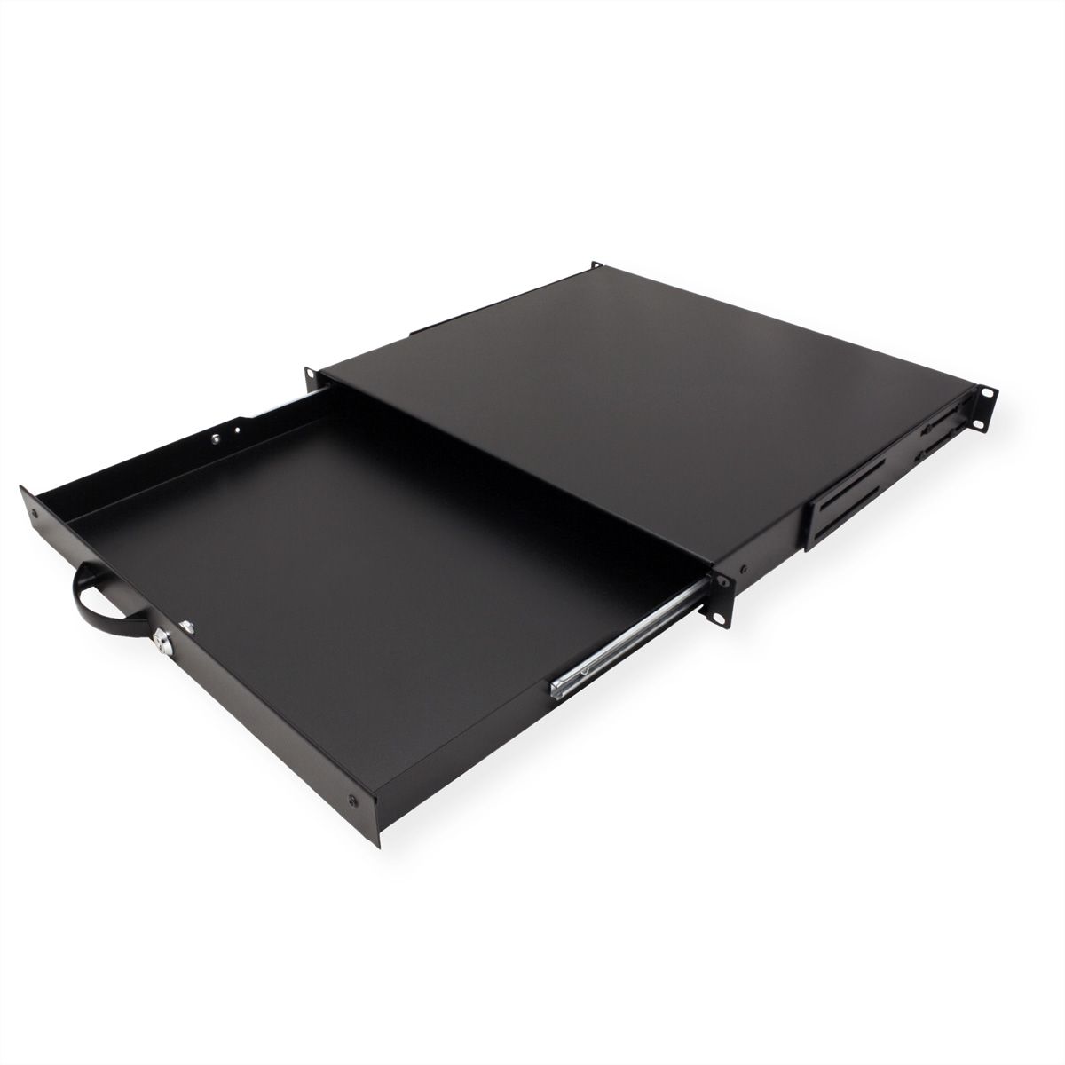 ROLINE 19-inch keyboard insert 1 U, 400 T lockable black