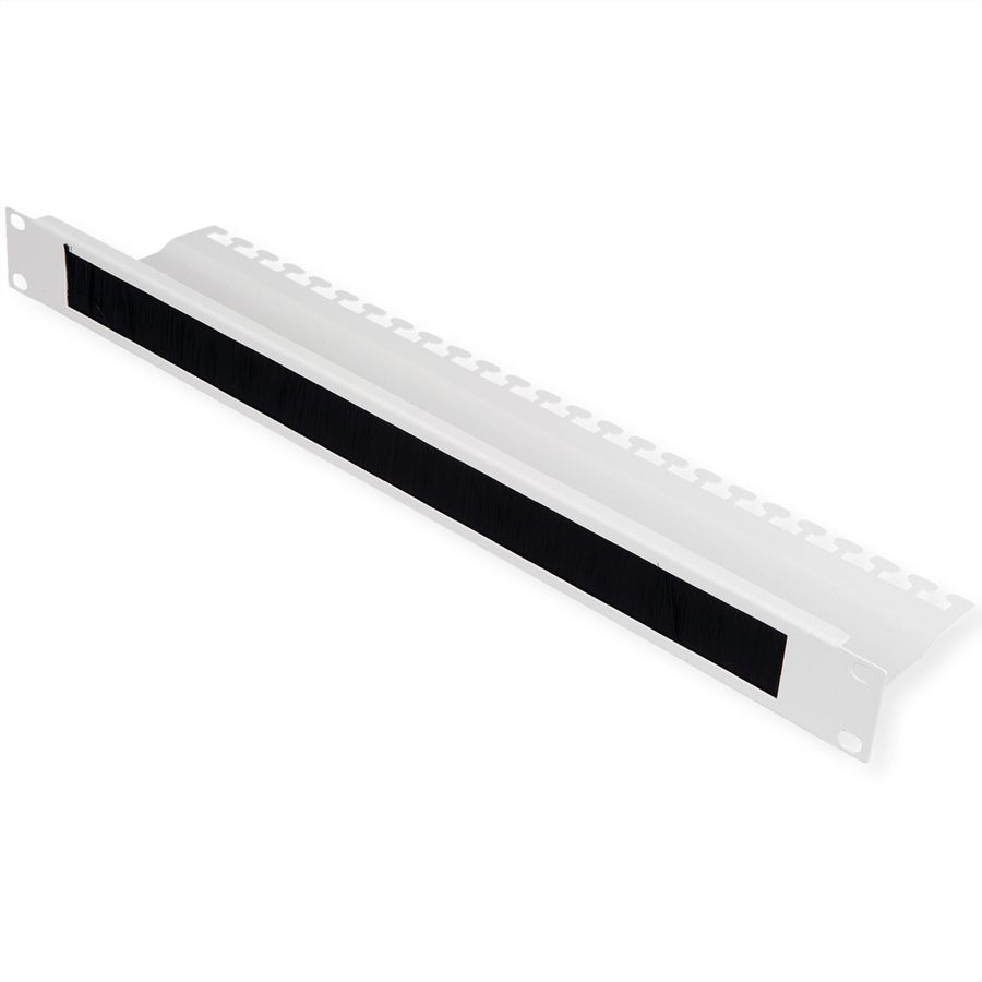 ROLINE 19-inch cable entry, with brush strip 1U grey