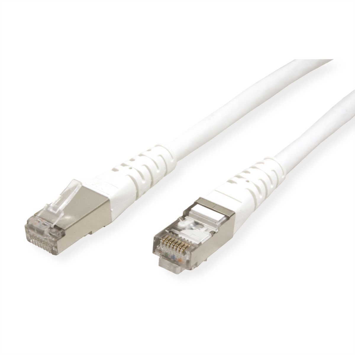 ROLINE S/FTP (PiMF) Patch Cord, Cat.6 (Class E), white, 10 m
