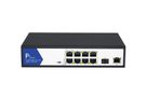VALUE PoE+ Switch, Gigabit Ethernet, 8+2 Uplink Ports (1x GbE, 1x SFP)