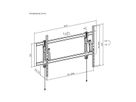 VALUE Heavy-Duty TV Wall Mount, <80 kg, <266,7 cm (105"), VESA 1000x600, extendable and tiltable