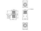 ROLINE F-Type Keystone Coupler, Metal, Shielded
