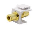 VALUE RCA Keystone Coupler, Plastic, yellow
