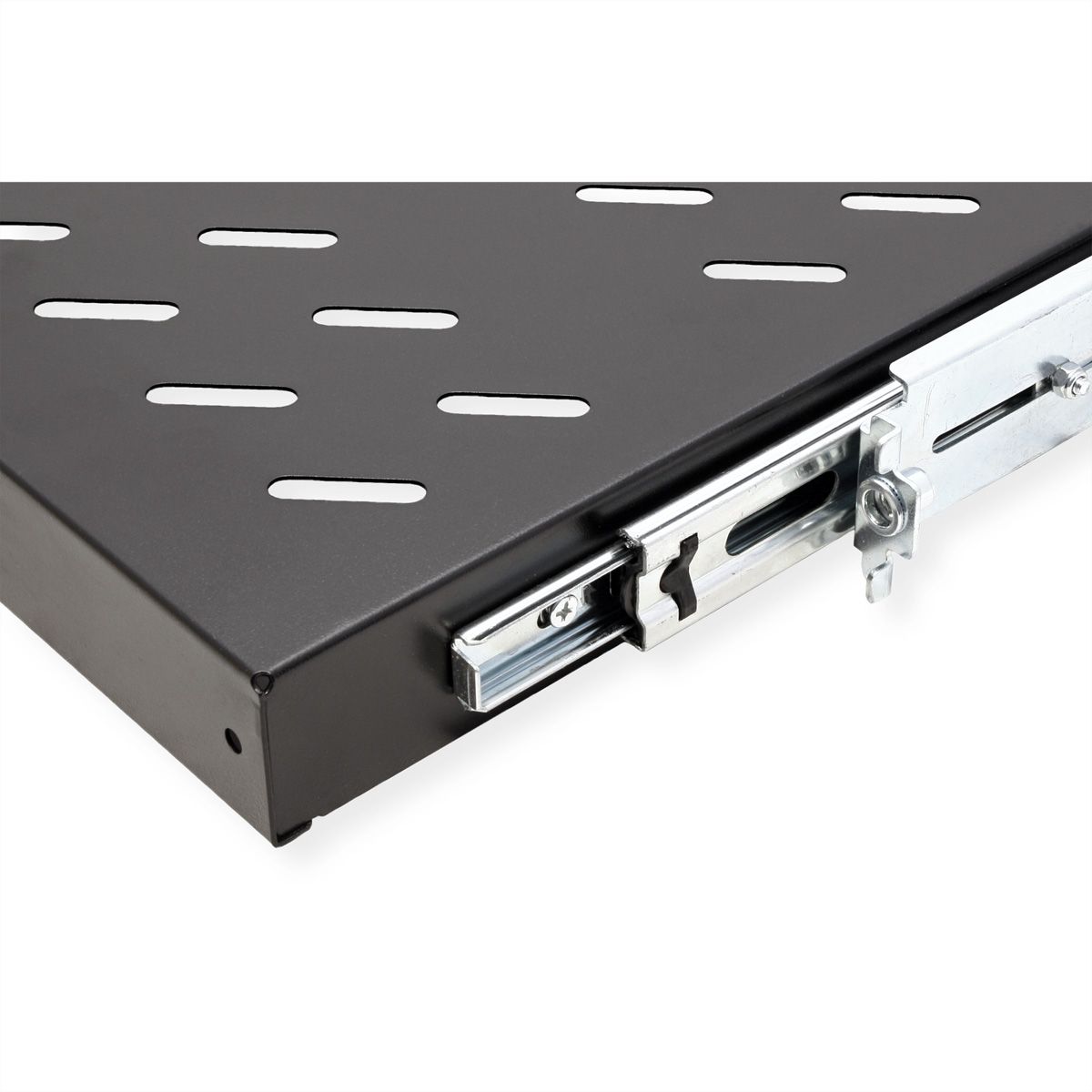 VALUE 19" 1U Extendable Sliding Shelf for Cabinets, 420 x 700 mm, max. load 25 kg