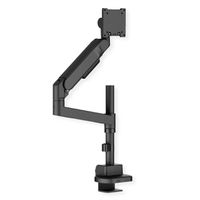 ROLINE Monitor Arm, Pole-Mounted, Gas Spring, < 144.78 cm (57"), Heavy Duty < 27 kg, black