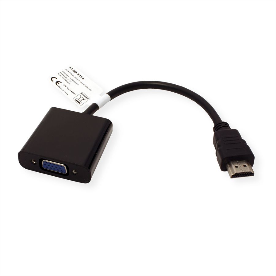 VALUE Cableadapter, HDMI M - VGA F