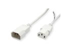 ROLINE GREEN Monitor Power Cable, IEC 320 C14 - C13, white, 3 m