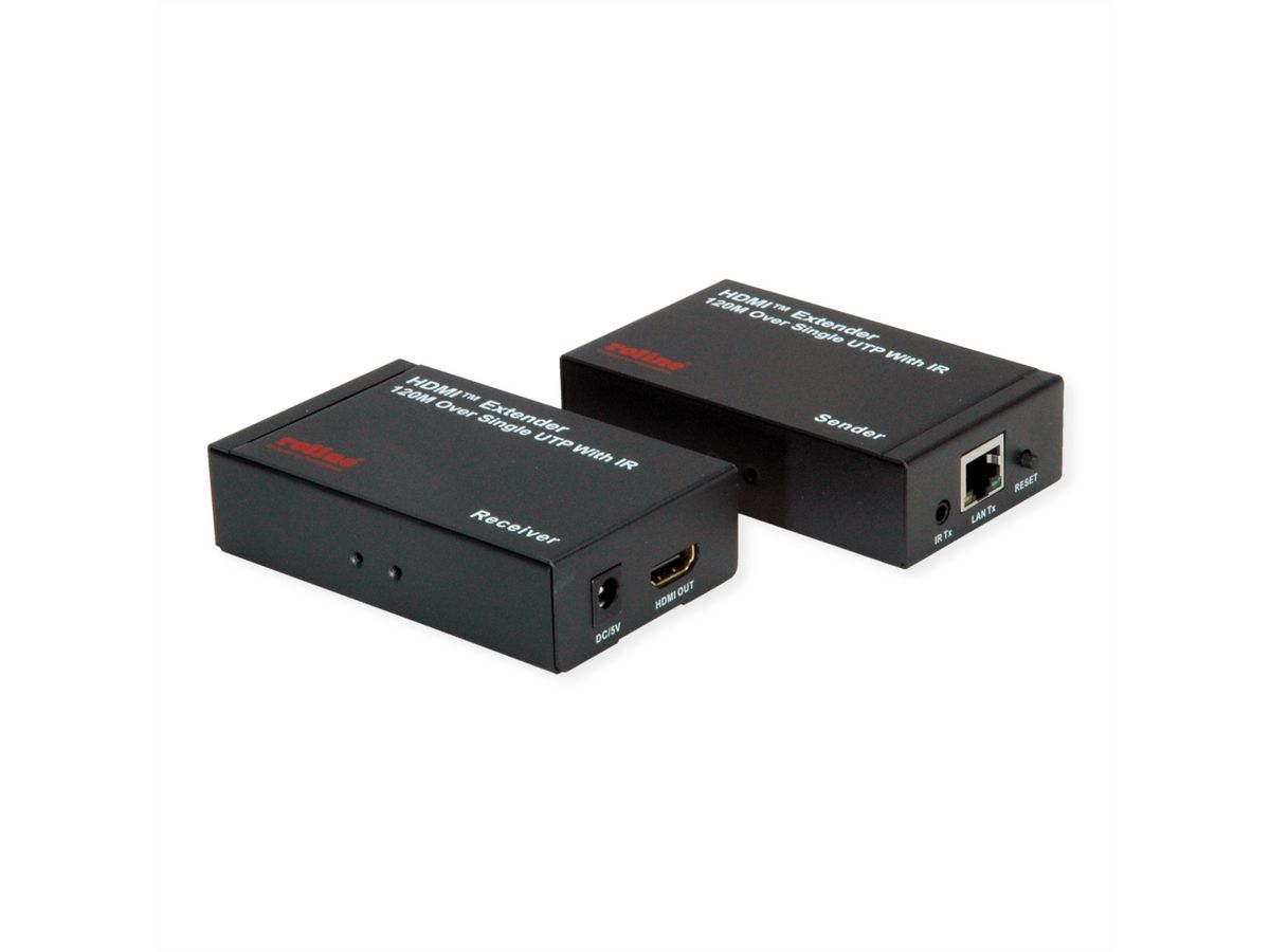 ROLINE HDMI over IP Extender, 1080P, 120 m, W/IR