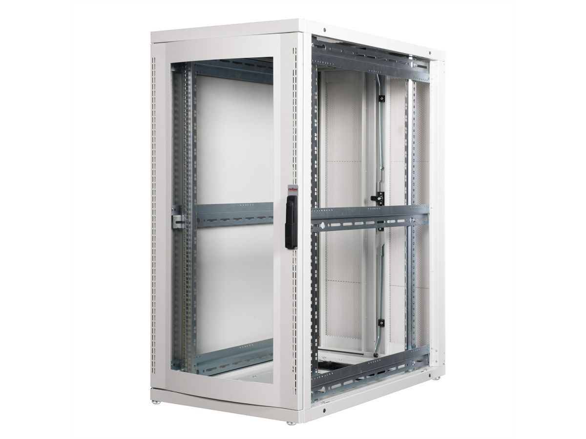 ROLINE 19-inch server rack Pro 26 U, 600x1000 WxD grey Plexiglas ...