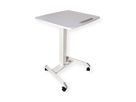 ROLINE PC Standing Workstation, height adjustable, tiltable, white