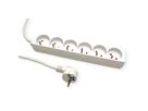 VALUE Power Strip, 6-way UTE, white, 3 m