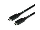 ROLINE USB 3.2 Gen 2 Cable, PD (Power Delivery) 20V5A, with Emark, C-C, M/M, black, 2 m
