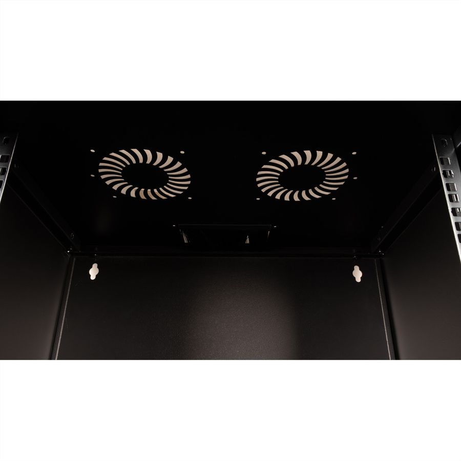 ROLINE 19-inch wall-mounted housing Basic 9 U, 540x400 BxT kit black