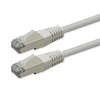 ROLINE S/FTP (PiMF) Patch Cord, Cat.6 (Class E), PoE, white, 1 m