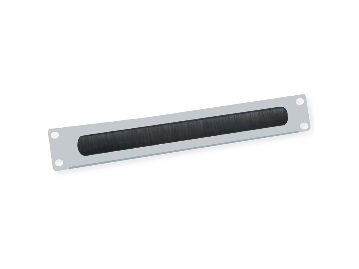 VALUE 19" Cable Entry 2U with Brush Seal, grey