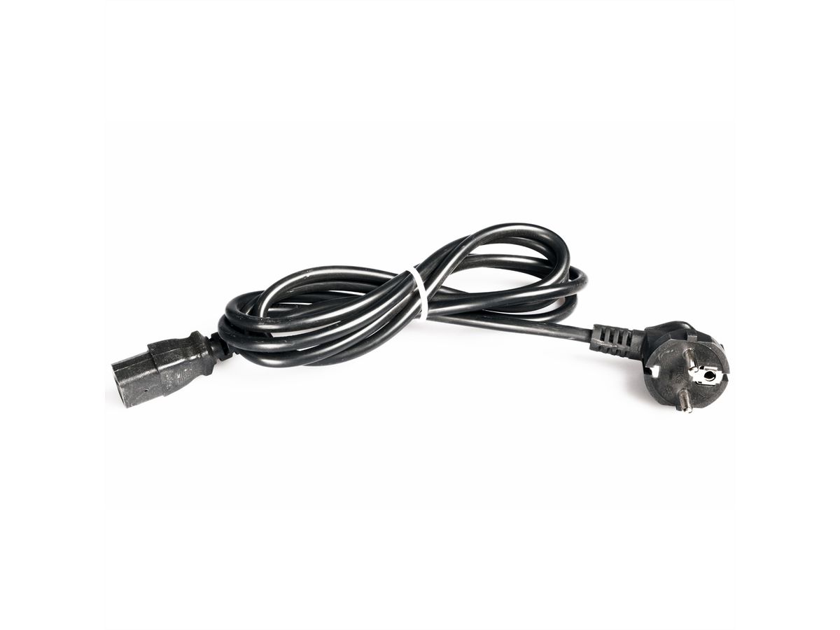 ROLINE 19-inch fan unit 2 fans, Thermostat black