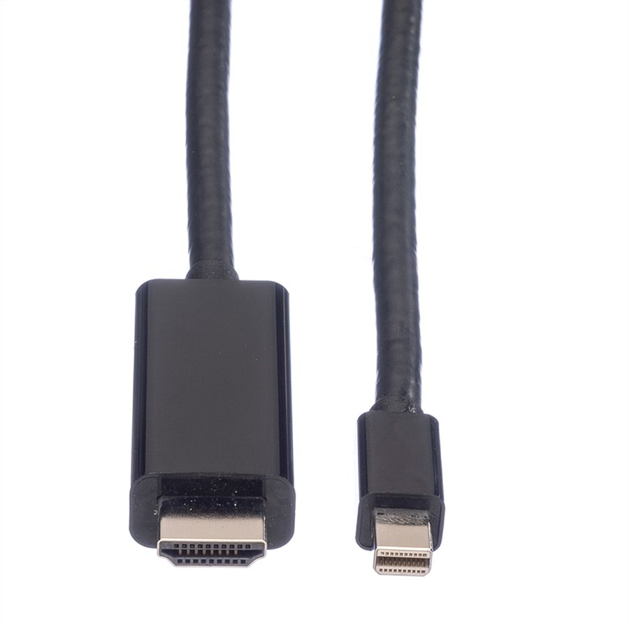 VALUE Mini DisplayPort Cable, Mini DP-UHDTV, M/M, black, 1 m