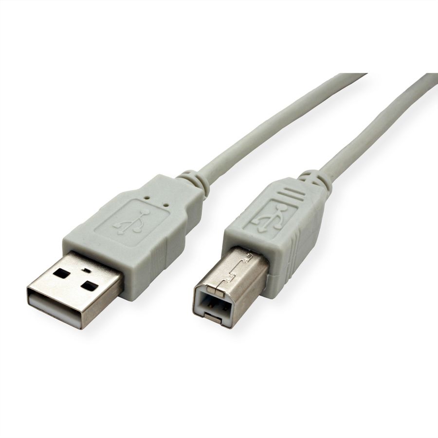 STANDARD USB 2.0 Cable, Type A-B, beige, 1.8 m