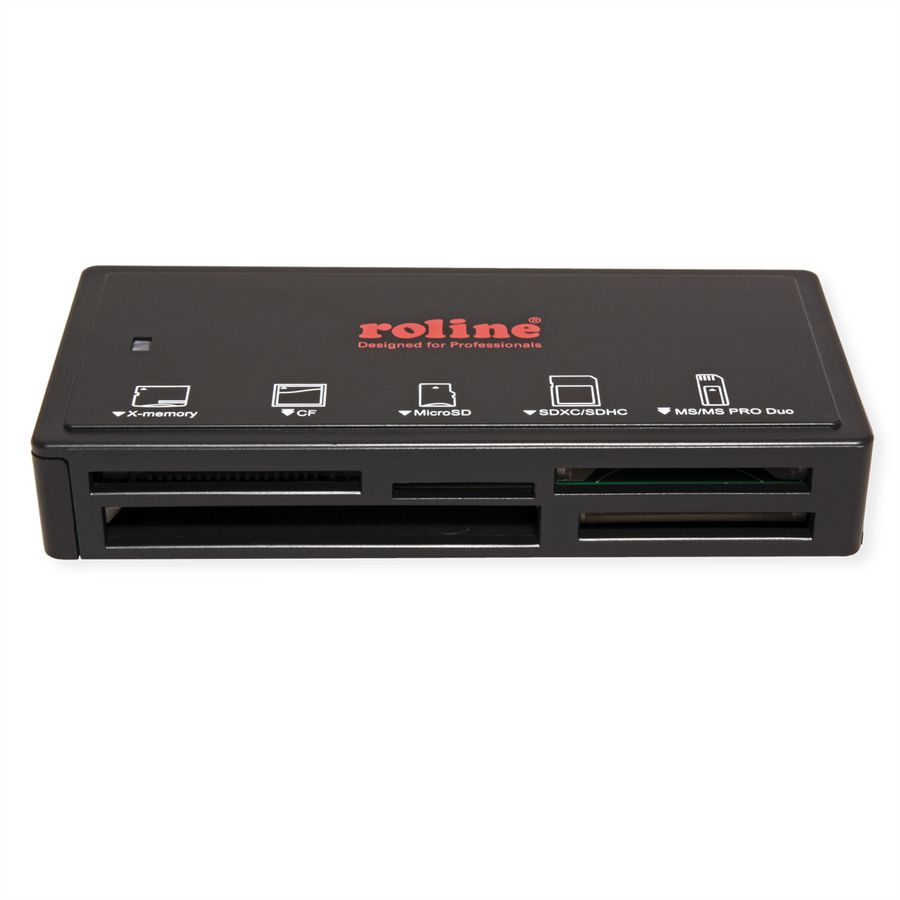 ROLINE USB 3.2 Gen 1 Multi Card Reader, external, black
