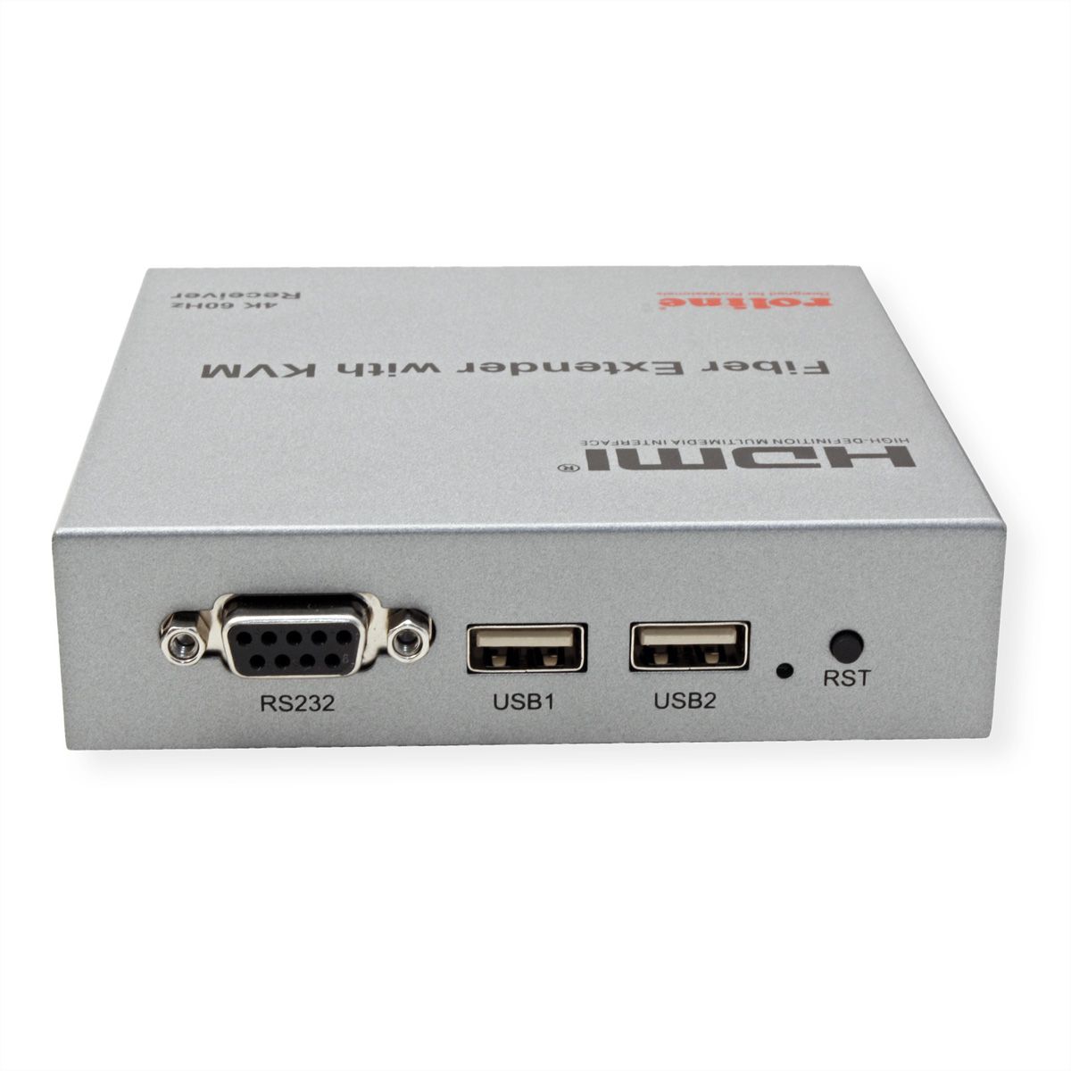 ROLINE KVM Extender over Fiber Optic, HDMI 4K, USB, 20 km