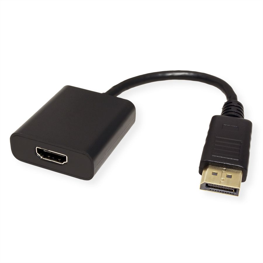 VALUE Cableadapter, DisplayPort v1.2, HDR 10, DP M - HDMI F