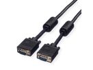 ROLINE HQ VGA Cable + Ferrite + DDC, HD15, M/M, 20 m