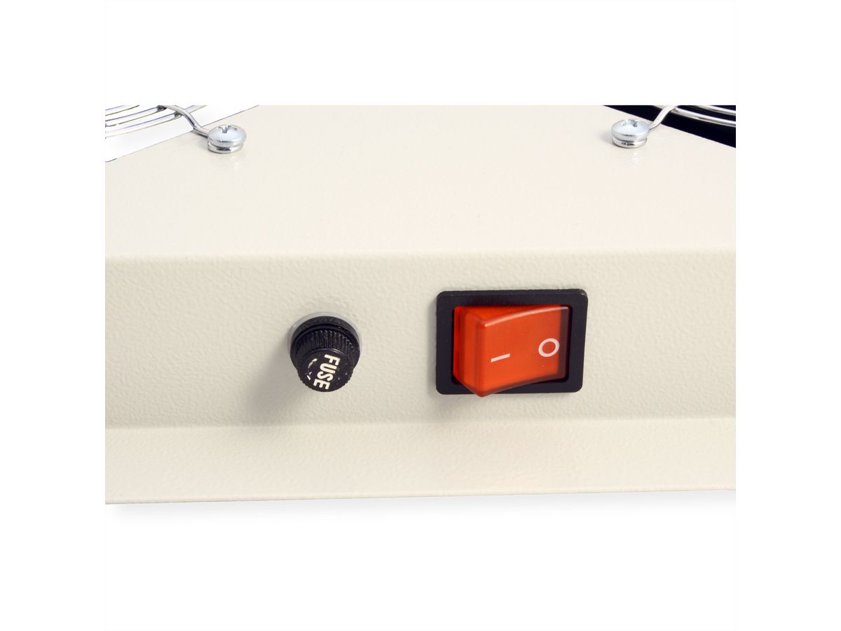 ROLINE 19-inch roof fan unit 2 fans, thermostat, grey