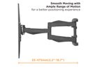 VALUE Solid Articulating Wall Mount TV Holder, up to 177.8cm (37" - 70"), < 45 kg