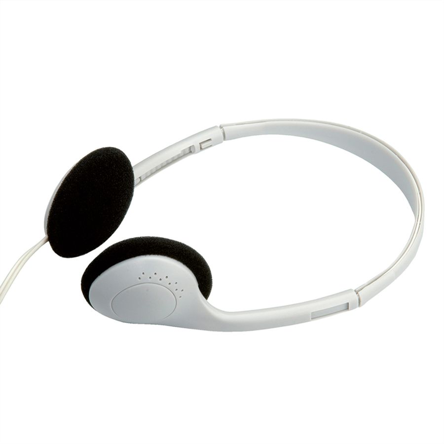 VALUE Stereo Headphone with Volume Control, light grey