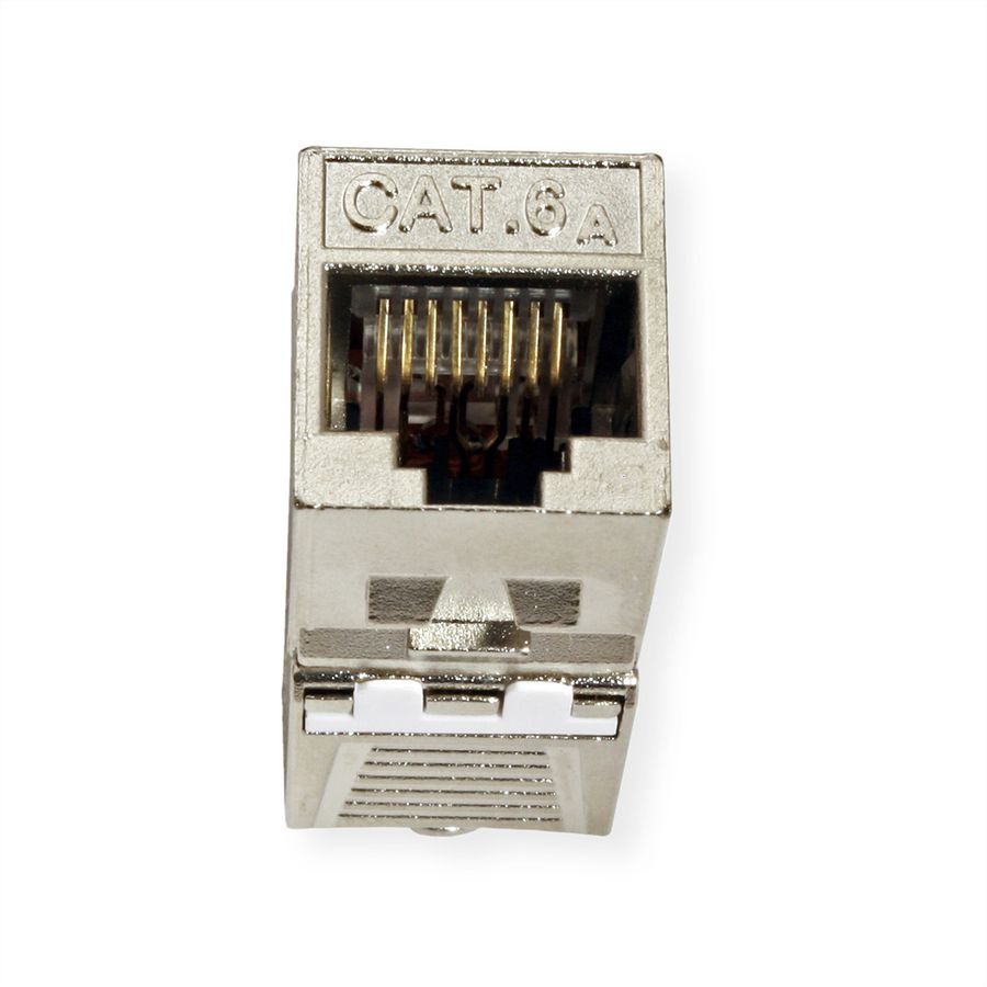 ROLINE Keystone Jack, Cat.6A (Class EA), RJ-45, STP, tool-free, SLIM, silver