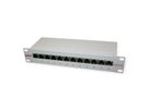 ROLINE Cat.6A (Class EA) 10-inch Patch Panel, 12 Ports, STP, grey