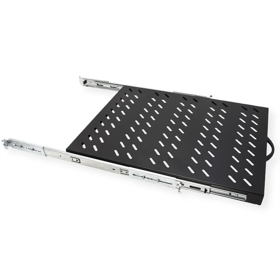 VALUE 19" 1U Extendable Sliding Shelf for Cabinets, 420 x 568 mm, max. load 25 kg