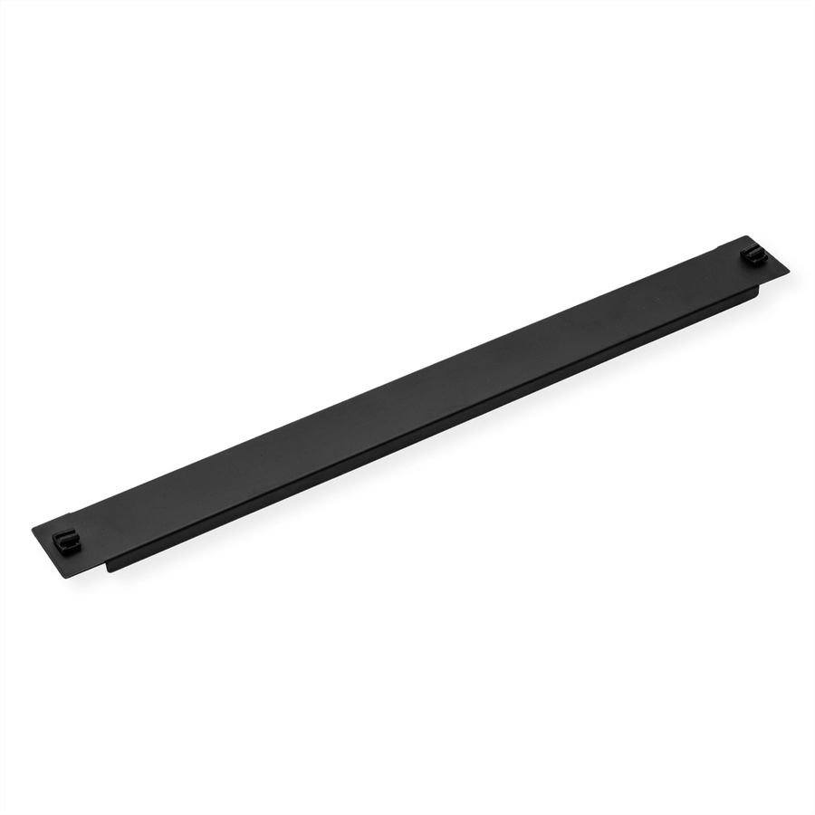 VALUE 19" Blank Panel, Snap-in, 1U, Metal, black