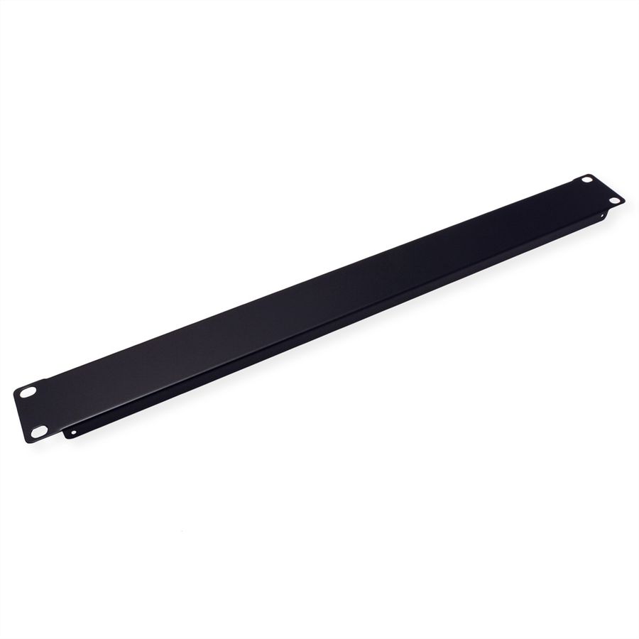 19" Blank Panel, 1U, Metal, black