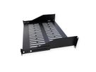 VALUE 19"-Fixed Shelf, 485 x 300mm, 2U, max. 25kg, black