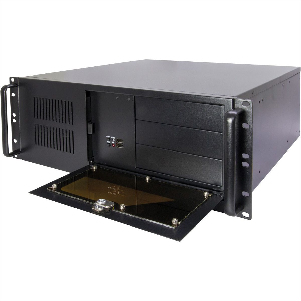 19" Industrial Rack-Mount Server Chassis STD, IPC 4U 4088-S, black
