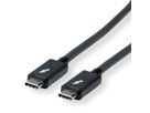 ROLINE Thunderbolt™ 3 Cable, 20GBit/s, 5A, M/M, black, 1 m