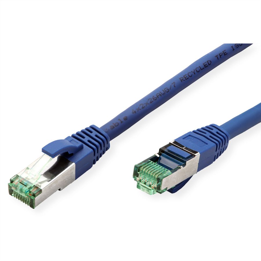 ROLINE RM S/FTP (PiMF) Patch Cord Cat.6A, blue, 2 m