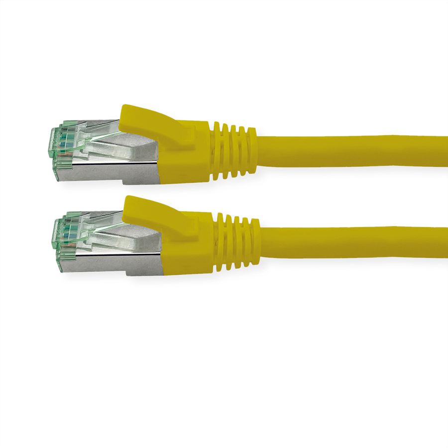 ROLINE RM S/FTP (PiMF) Patch Cord Cat.6A, yellow, 1 m