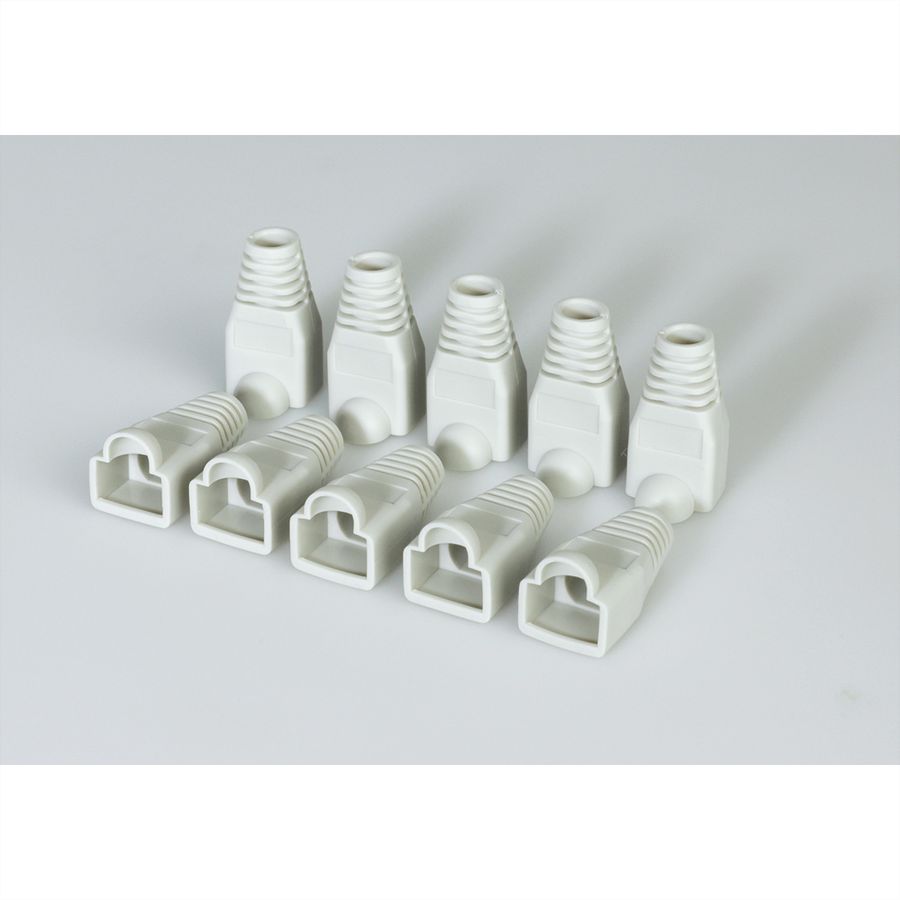 ROLINE Kink protection hood for RJ-45, grey, 10 pcs.