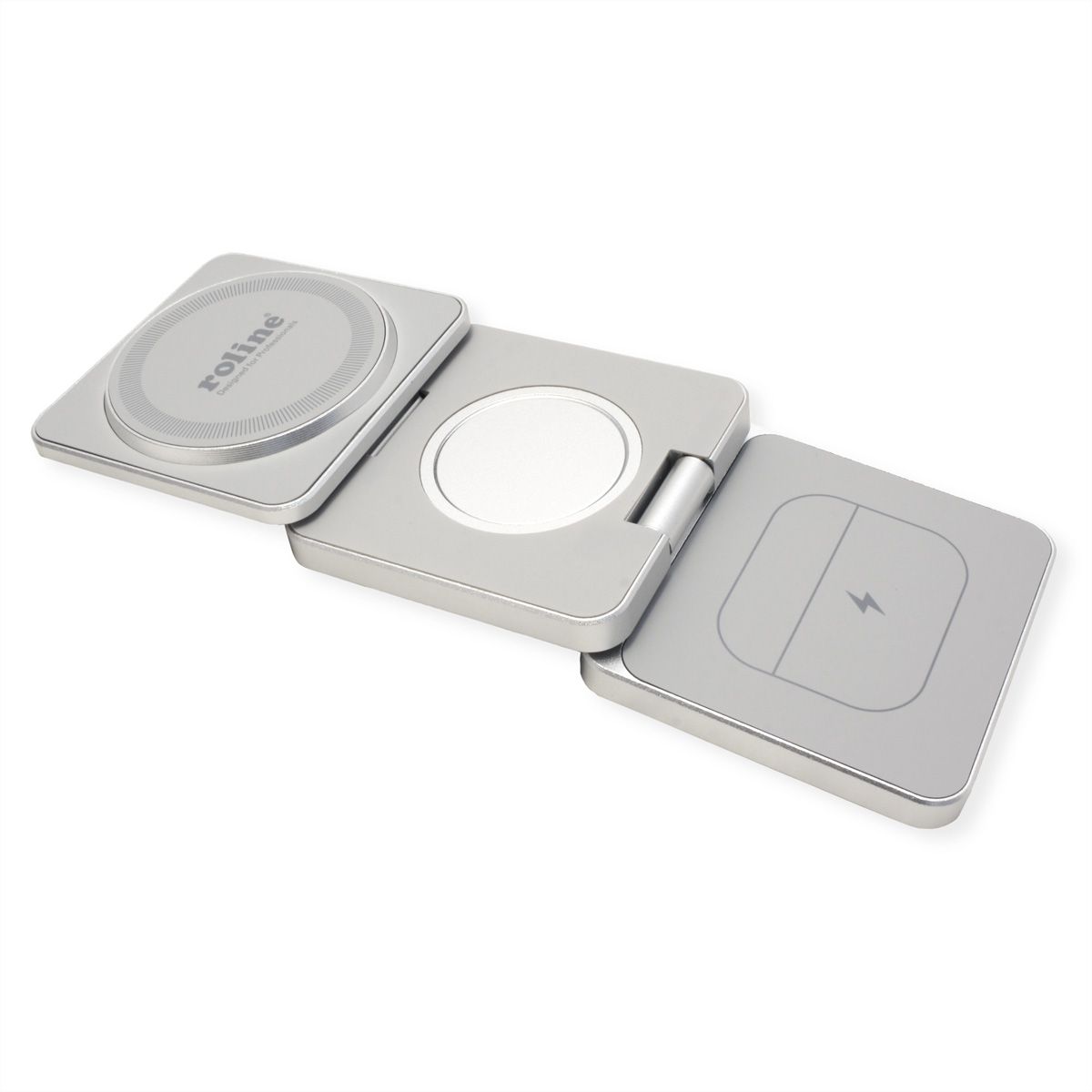 ROLINE 3-in-1 Wireless Foldable Charging Stand, for iPhone Devices
