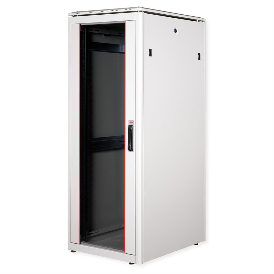 ROLINE 19-inch network cabinet Pro 32 U, 600x800 WxD glass door grey