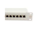 ROLINE Cat.6 (Class E) 19" Patch Panel, 24 Ports, STP, grey