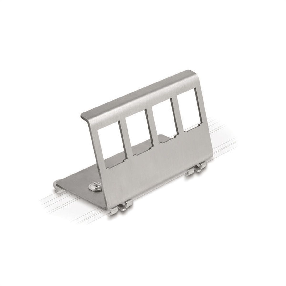 VALUE DIN Rail Adapter, empty, 4x Keystones