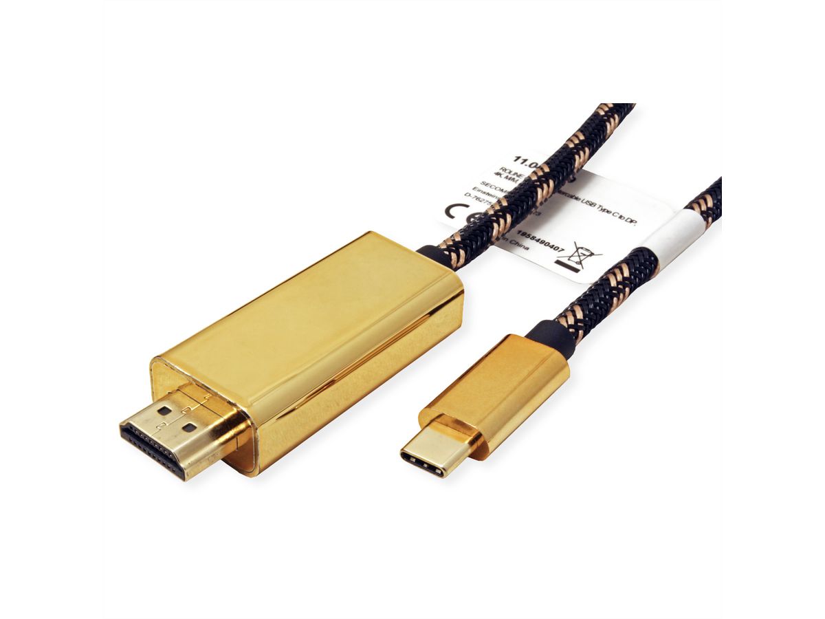 ROLINE GOLD Type C - HDMI Cable, M/M, 2 m