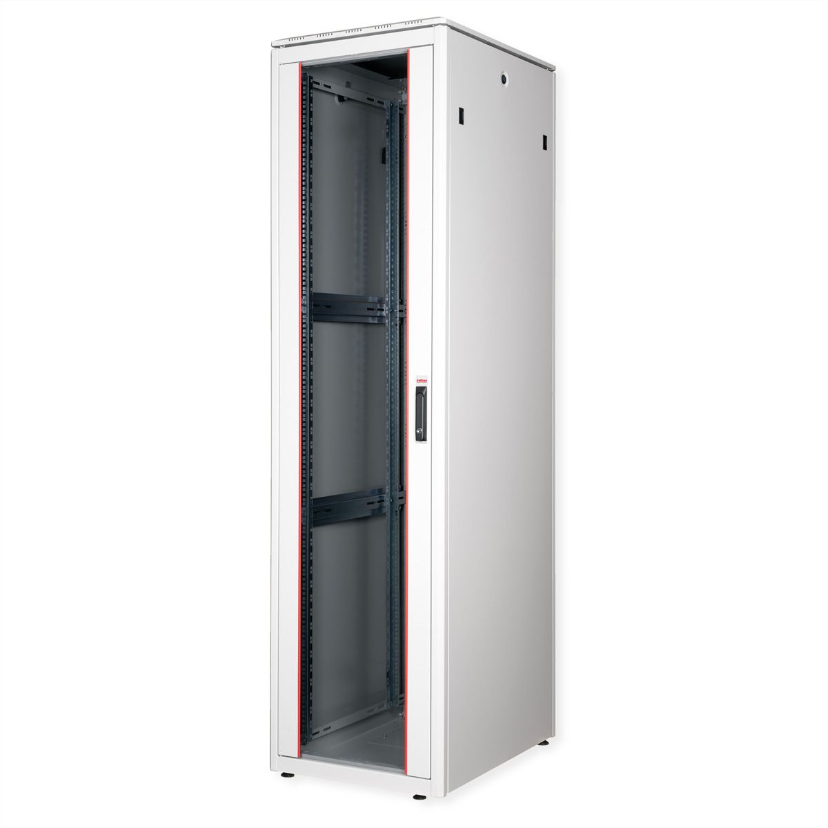 ROLINE 19-inch Network Cabinet Pro 47 U, 600x800 WxD glass door grey