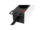 ROLINE PDU for Cabinet, 9x socket, 45°, 16A, Aluminium, 2 m