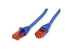 ROLINE UTP Cable Cat.6 Component Level, LSOH, blue, 0.5 m