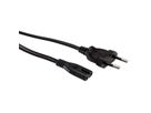 ROLINE Euro Power Cable, 2-pin, black, 1.8 m
