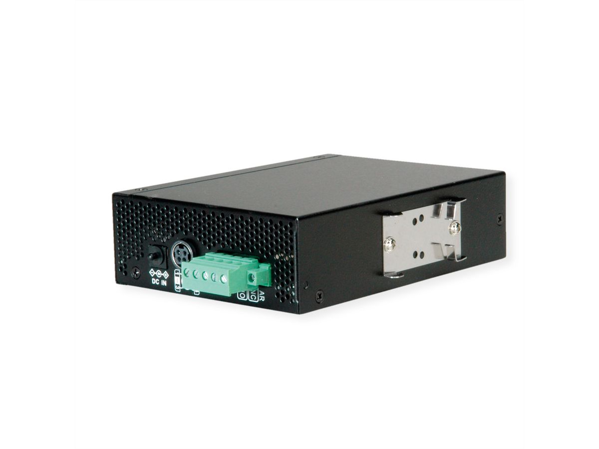 ROLINE Industrial Managed Media Converter Gigabit Ethernet  with PoE++ PSE Support
